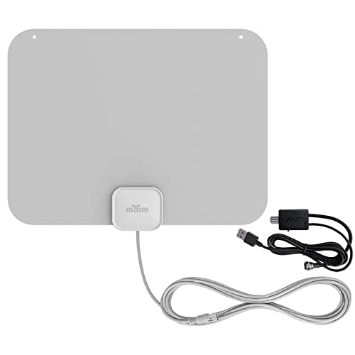 Mohu Leaf Amplified Indoor TV Antenna - Boosted Performance with Sleek Design