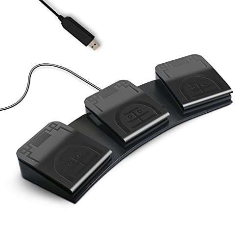 PCsensor USB Foot Pedal - Programmable Triple Pedal
