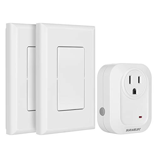 SURAIELEC Wireless Wall Switch Remote Control Outlet