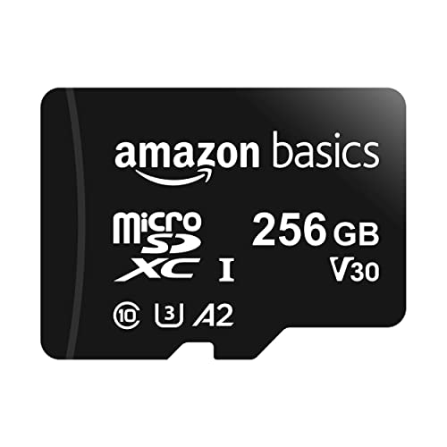 Amazon Basics 256GB microSDXC Memory Card with Adapter