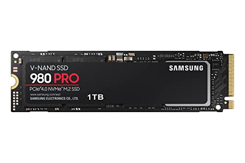 Samsung 980 PRO SSD 1TB PCIe 4.0 NVMe Gen 4 Gaming M.2 Internal Solid State Drive Memory Card