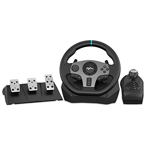 PXN PC Racing Wheel with Pedals And Shifter Bundle