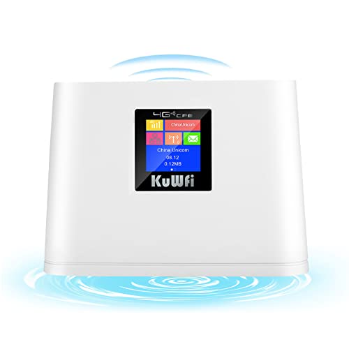 KuWFi 4G LTE Router with SIM Card Slot