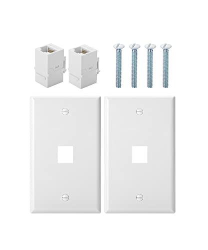 Bates- Ethernet Wall Plate, 2 Pack