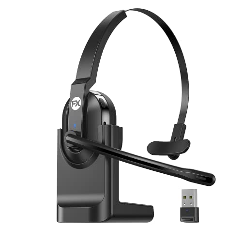 FXWONTY Wireless Headset with AI Noise Cancelling Microphone