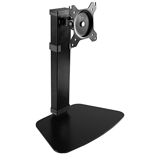 VIVO Pneumatic Free Standing Single Monitor Mount Desk Stand