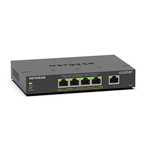 NETGEAR 5 Port PoE Gigabit Ethernet Switch