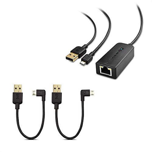 Cable Matters Micro USB to Ethernet Adapter and Combo-Pack Right Angle USB Cable
