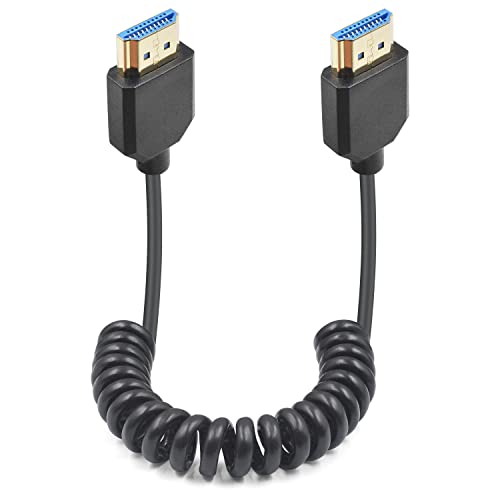 Duttek 8K HDMI Coiled Cable: Ultra Thin, High Quality HDMI Connection