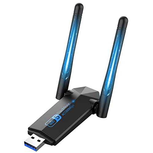 ElecMoga 1300Mbps USB WiFi Adapter: Fast, Stable, and Easy