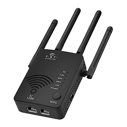 Dual-Band WiFi Extender with 1200Mbps Coverage