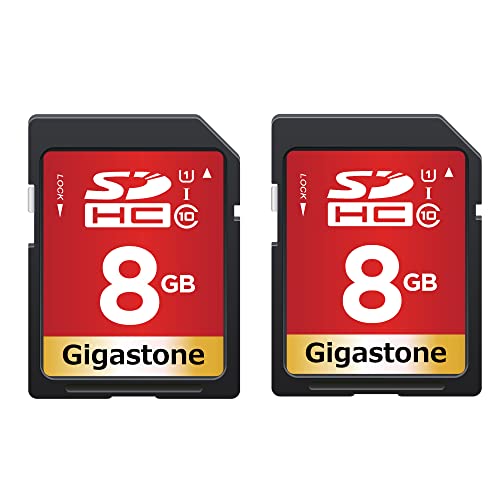 Gigastone 8GB 2-Pack SD Card with Mini Cases