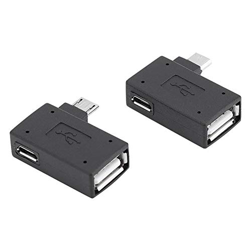 2PCs 90 Degree USB 2.0 OTG Adapter