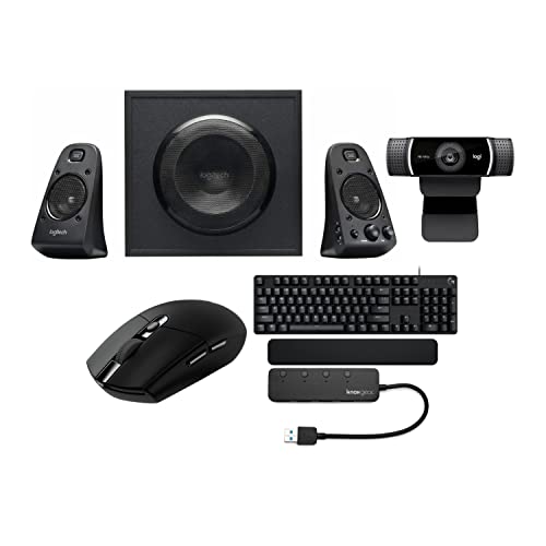 Logitech Z623 Speaker Bundle with Webcam, Keyboard, and Mouse