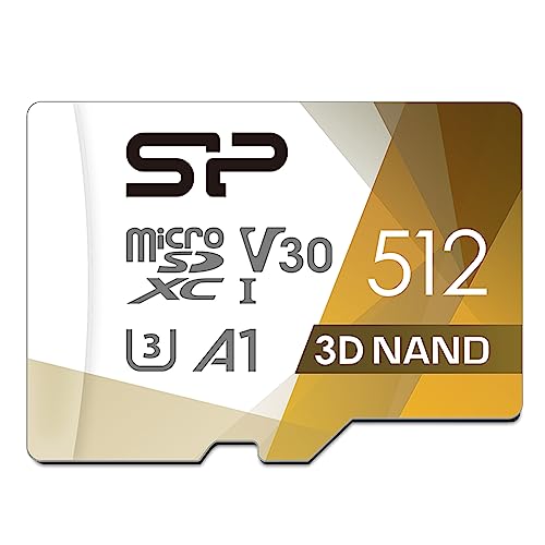 Silicon Power 512GB Micro SD Card - High-Speed Memory Card for Nintendo Switch, DJI Pocket 2, and More