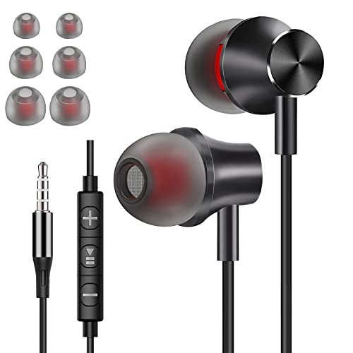 XINLIANG Wired Earbuds with Mic & Volume Control