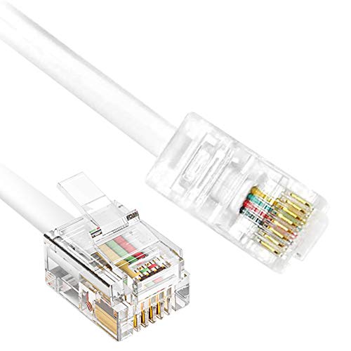 RJ45 to RJ11 Cable, 6 Feet Phone Jack to Ethernet Adapter