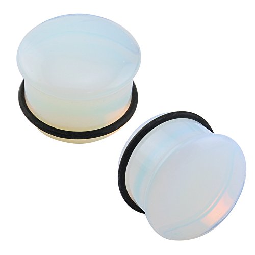Opalite Moonstone Ear Plugs and Tunnels