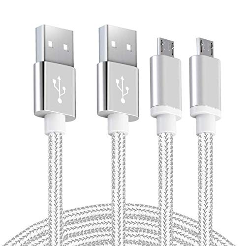 Android Micro USB Charger Cable 10ft 2 Pack - Fast Charging Cord for Samsung Galaxy, LG, Moto, PS4 Pro Controller