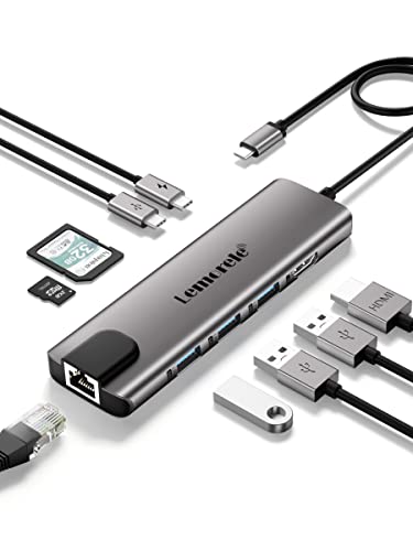Lemorele 9 in 1 USB C Hub Multiport Adapter