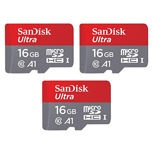 SanDisk 16GB Ultra microSDHC UHS-I Memory Card (3x16GB)