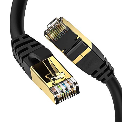 CAT8 Outdoor&Indoor Ethernet Cable - High-Speed, Weatherproof, 10FT