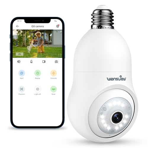 Wansview 2K Light Bulb Security Camera