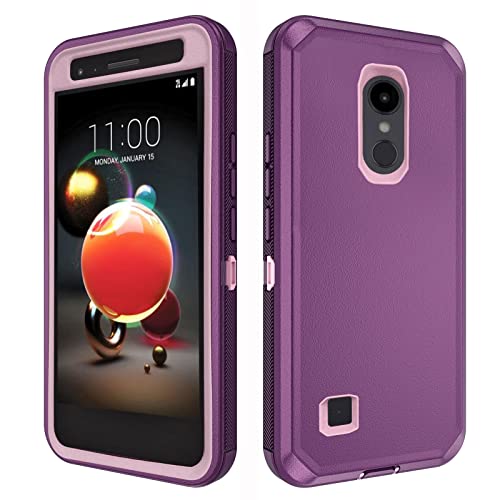 LG Aristo Phone Case - Protective Heavy Duty Purple Cover