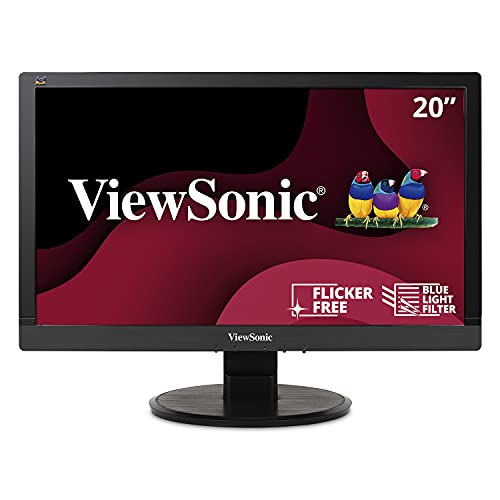 ViewSonic VA2055SM 20 Inch Monitor with Enhanced Viewing Comfort