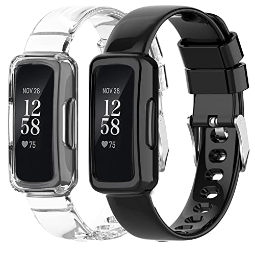Clear Silicone Watch Bands for Fitbit Inspire