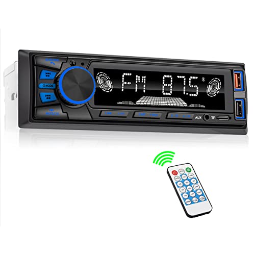 Bluetooth Car Radio with Hands-Free Calling and FM Radio