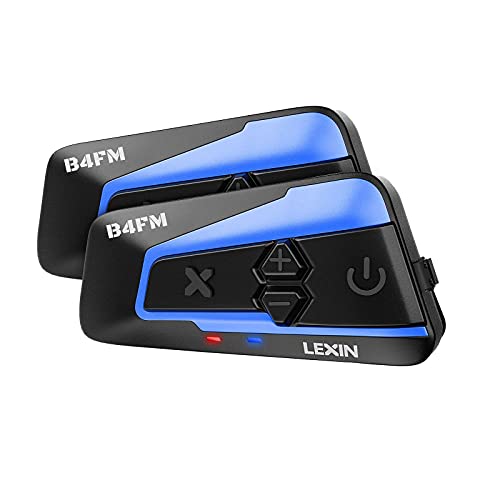 LEXIN Motorcycle Bluetooth Headset with Music Sharing