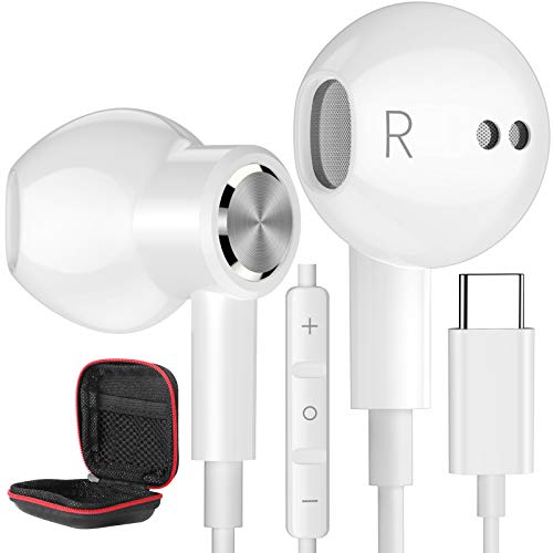 USB C Headphones - Type C Earphones for Samsung, Google Pixel, and More