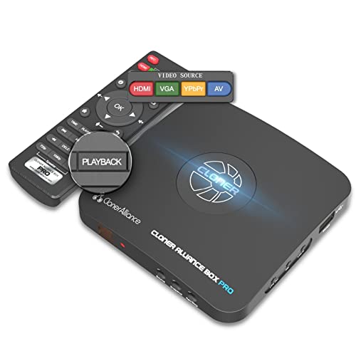 ClonerAlliance Box Pro - 1080p@60fps Video Recorder with HDMI Capture