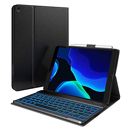 Slim Leather Folio Smart Cover with Backlit Keyboard