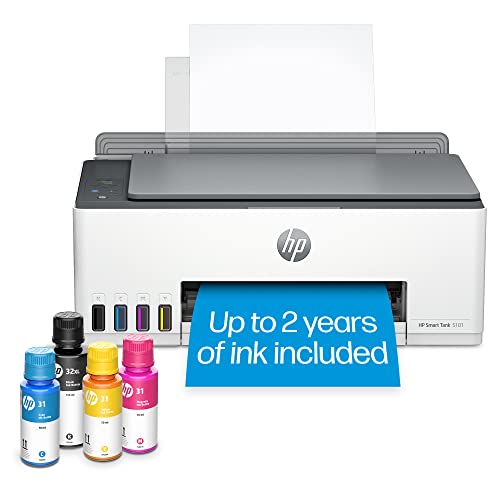 HP Smart-Tank 5101 打印机：大容量一体机，墨水持久