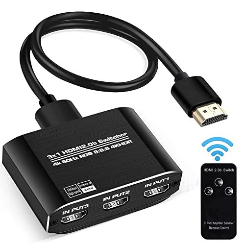 HDMI Switch 3x1 with Remote