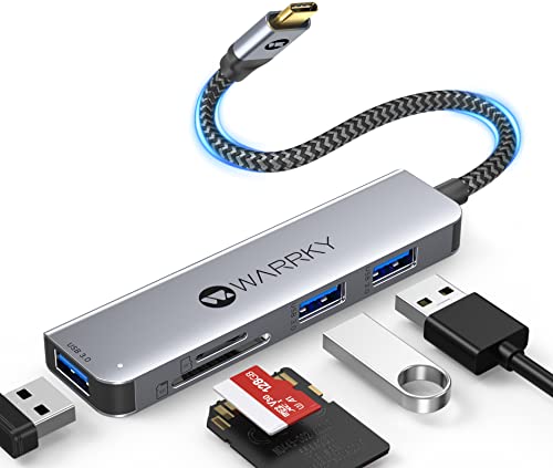 WARRKY 5-in-1 SD Card Reader with USB 3.0 Ports