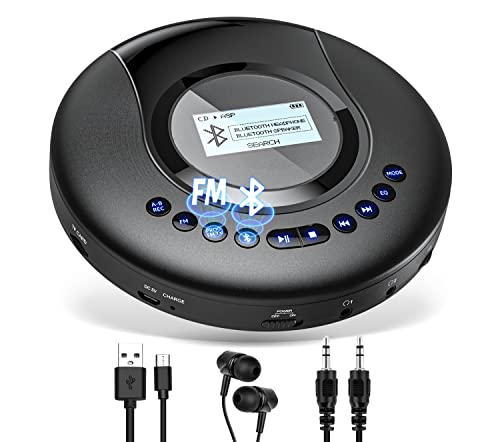 Portable CD Player Bluetooth with FM Radio