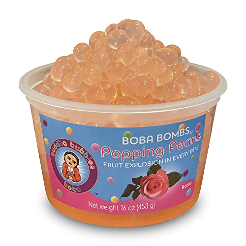 SWEET ROSE Bursting Boba Pearls Dessert Topping