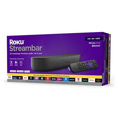 Roku Streambar 4K HDR Streaming Device & Premium Soundbar