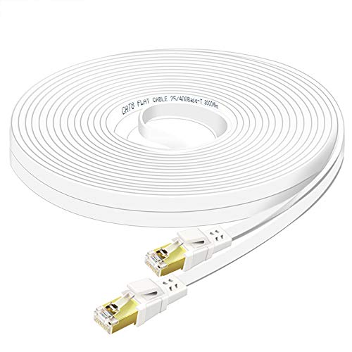 Qiuean Cat8 Ethernet Cable 25 FT: High-Speed, Durable, and Weatherproof