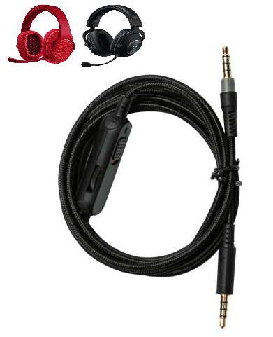 Removable Audio Aux Cable for Logitech Gaming Headsets