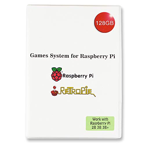 BeiErMei Raspberry Pi Game System - Preloaded 128GB MicroSD with 11000+ Games