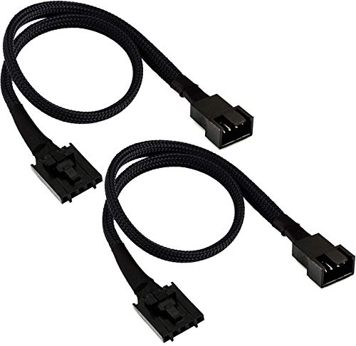 TeamProfitcom 5-Pin Female 4 Pin PWM Cooling Fan Adapter Cable (2 Pack)