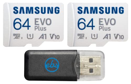 Samsung 64GB EVO Plus MicroSDXC UHS-I Memory Card (2 Pack)