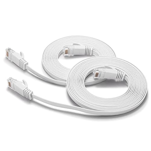 BUSOHE Cat6 Ethernet Cable - 6ft 2Pack White