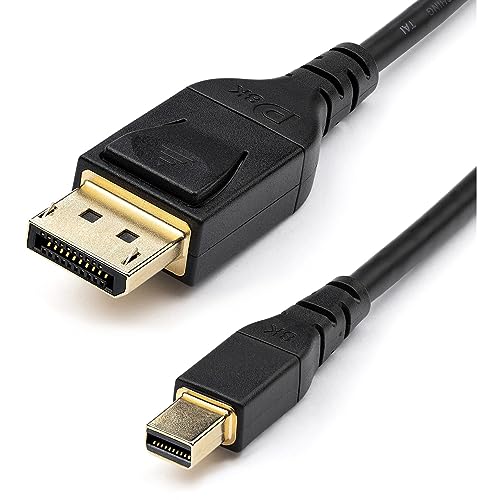 StarTech.com 6ft VESA Certified Mini DisplayPort to DisplayPort 1.4 Cable