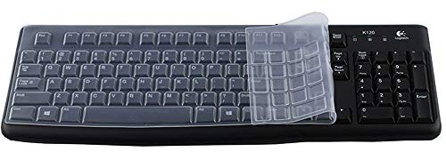Clear Keyboard Cover for Logitech K120 MK120 - Transparent
