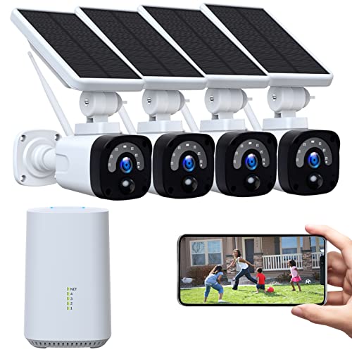 Wireless Solar Home Security Camera System with HDMI Output